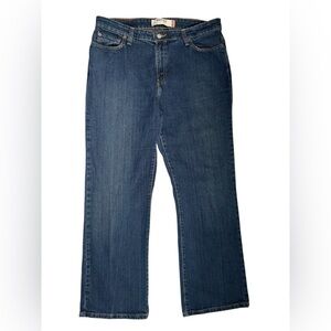 Levi's 515 Boot Cut Jeans 18 Short Blue Stretch Denim Classic Retro Casual